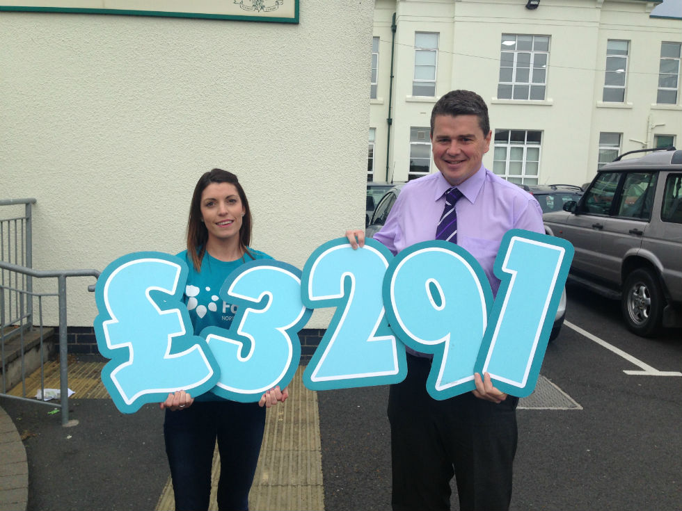 Cheque Presentation to Cancer Focus